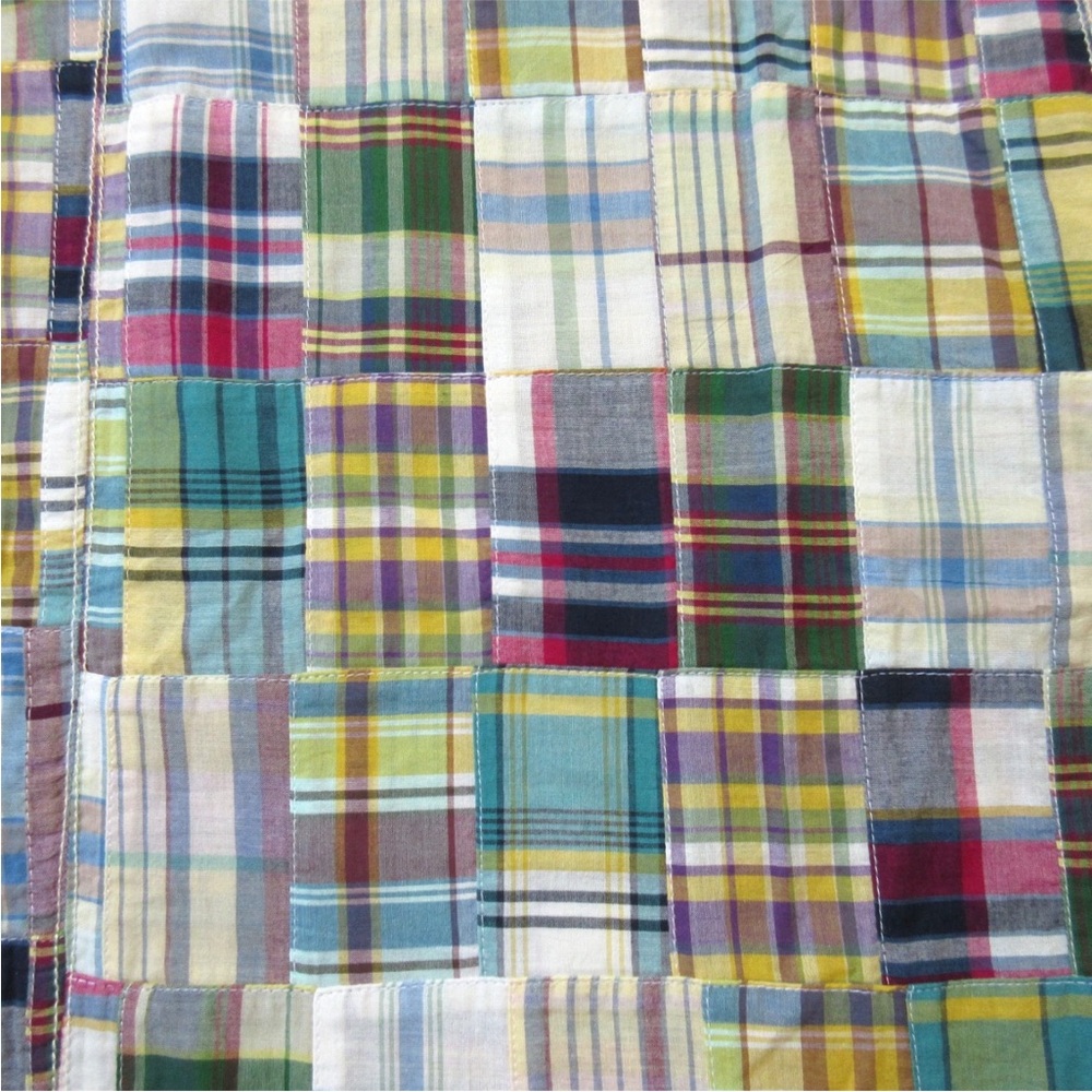 J. CREW COLLECTION RARE Madakat Cotton Patchwork Madras Wrap Skirt - Picture 5 of 7